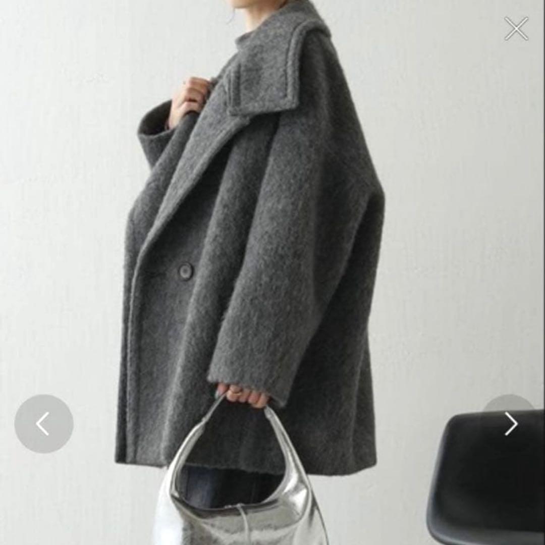 ◆美品◆コラージュガリャルダガランテ シャギーコート チャコールグレー