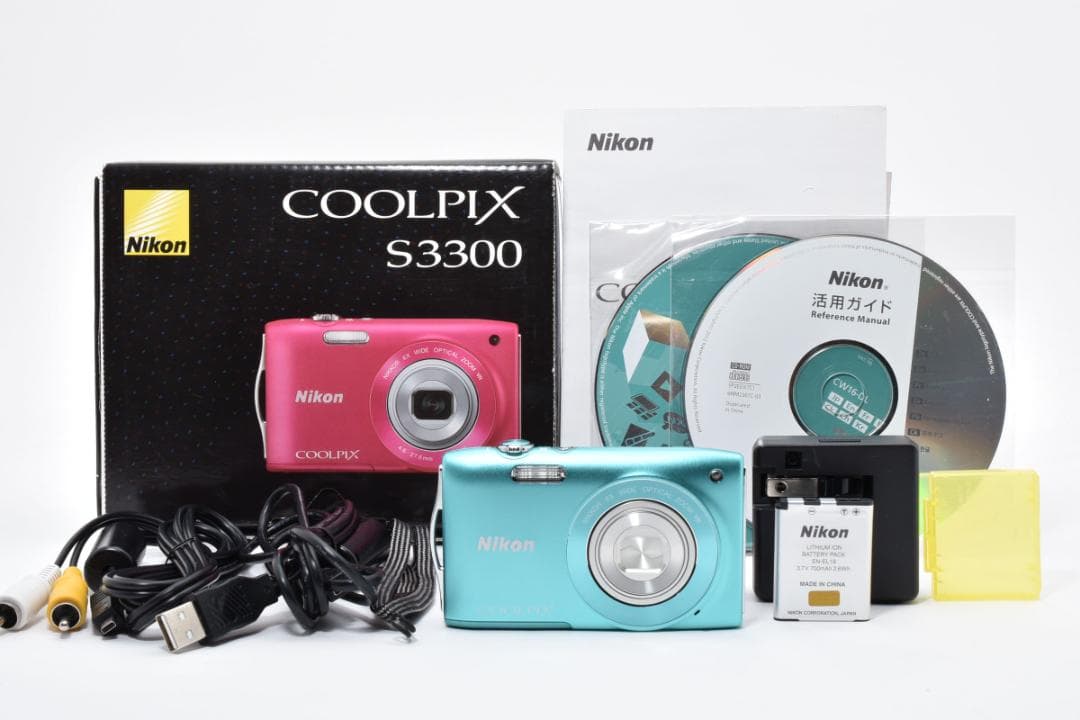 【美品】Nikon COOLPIX S3300 グリーン　動作確認済