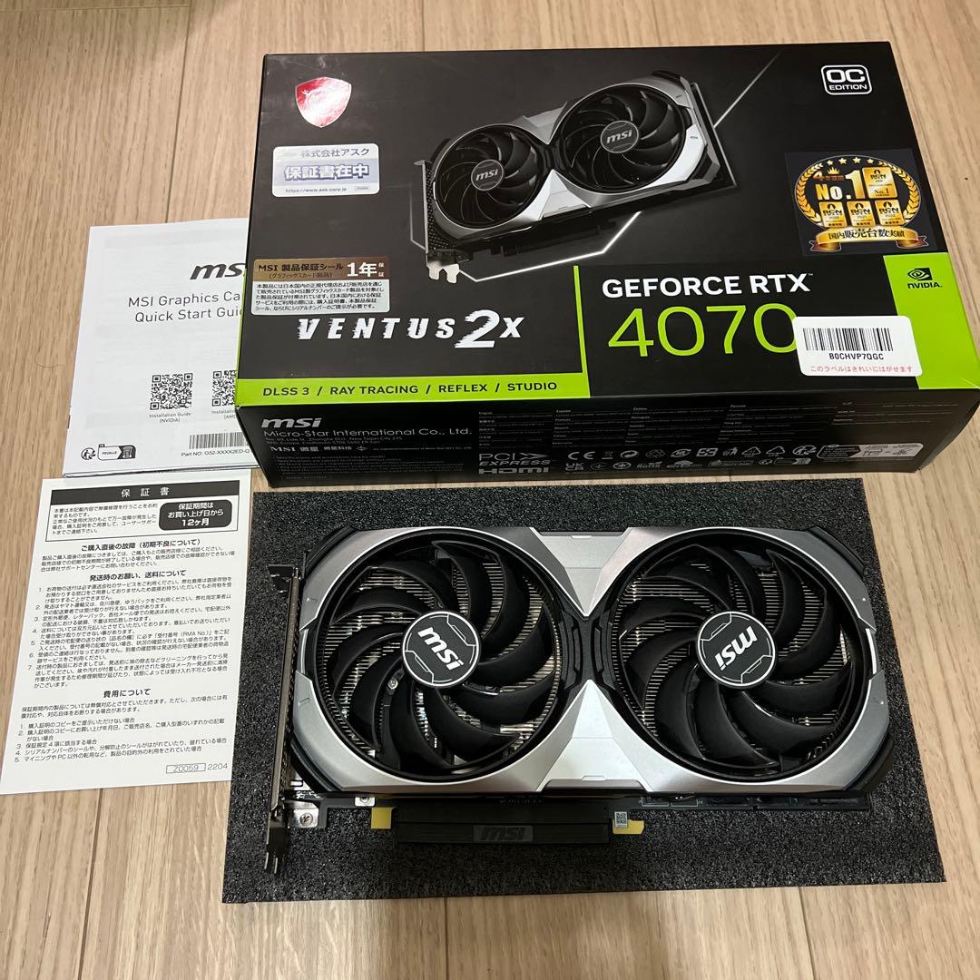 MSI GEFORCE RTX4070 12G グラフィックボード