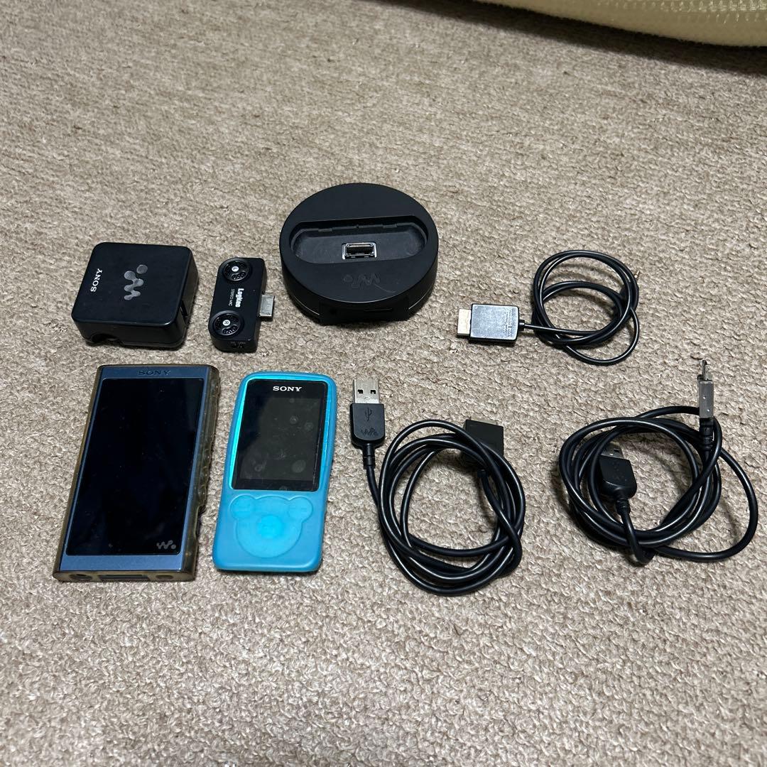 Sony ウォークマン ブルー 充実の付属品