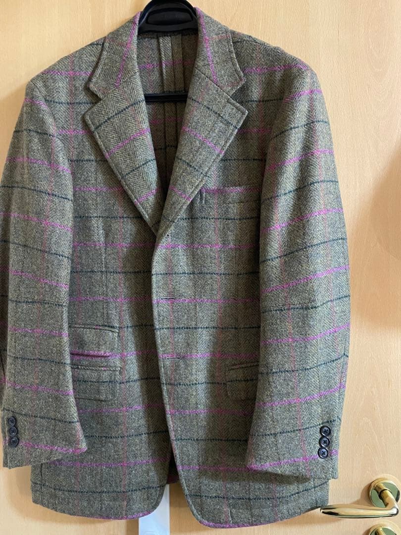 美品　D.C. WHITE HACKING JACKET ウインドウペン/46