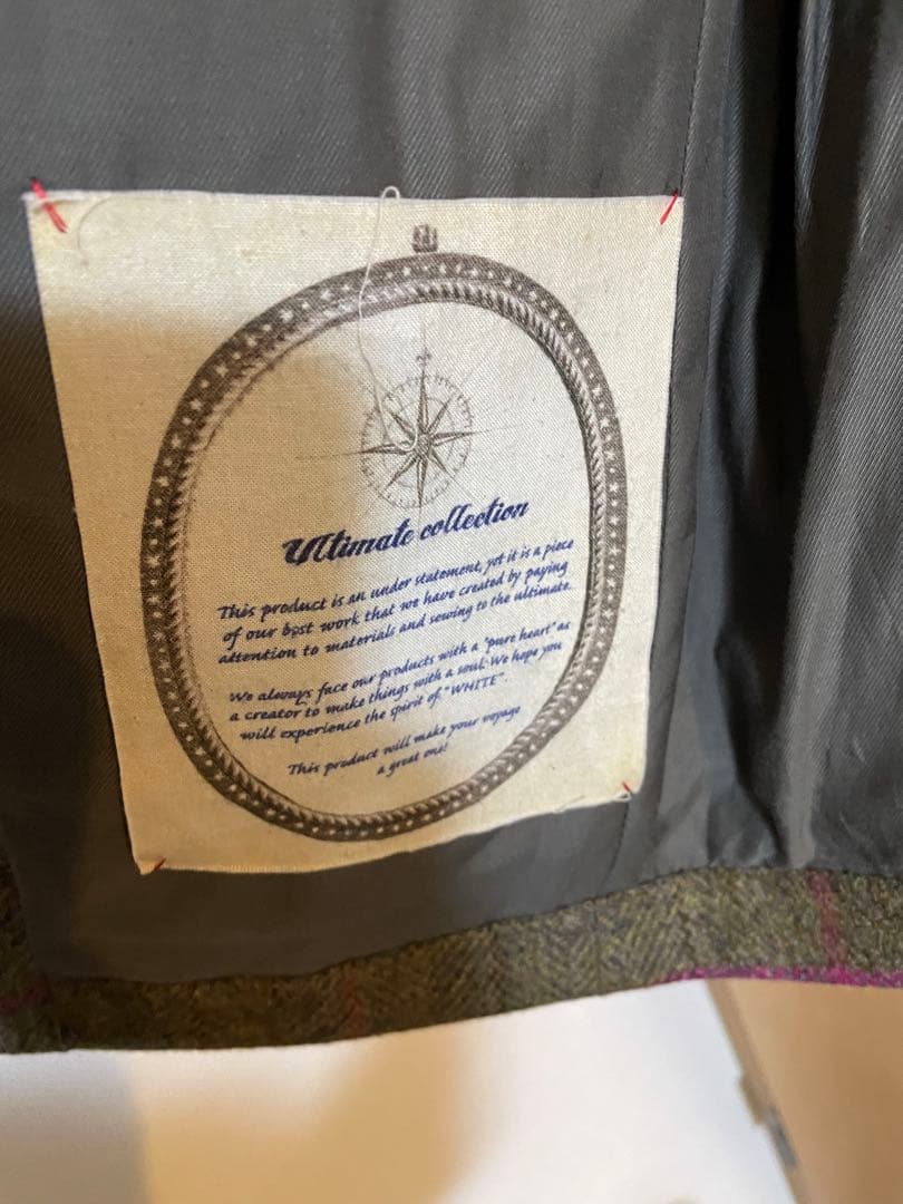 美品　D.C. WHITE HACKING JACKET ウインドウペン/46