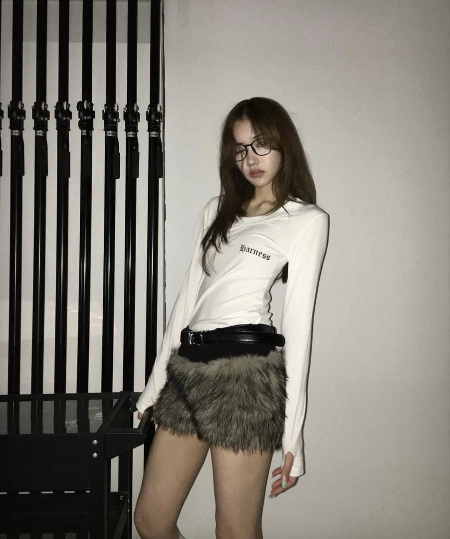 パンツ cozy fur shorts kiss the club