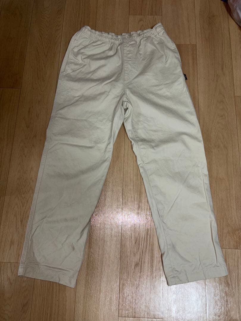パンツ stussy BEACH PANT COTTON TWILL / BONE