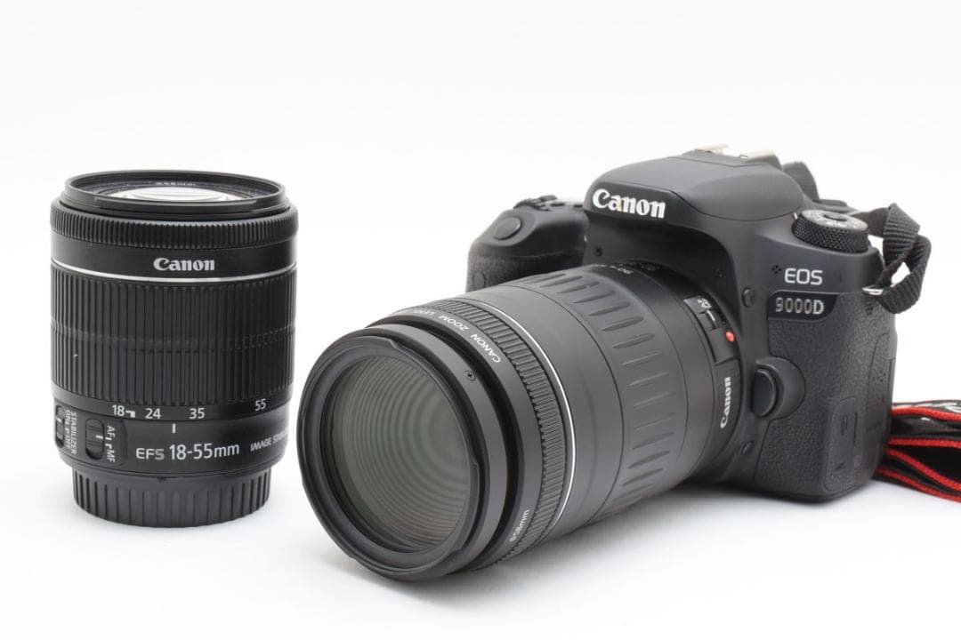 良品　2916ショット　EOS 9000D ダブルズーム フィルム/SD64GB