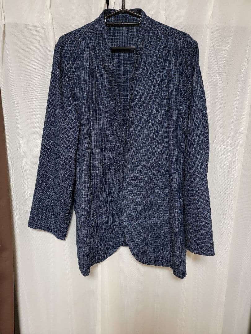 mittan JK-51 毛亜麻格子ジャケット サイズ2