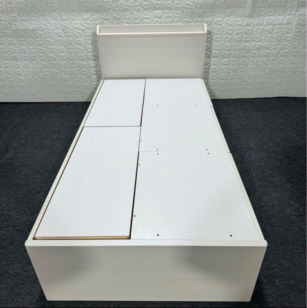 ニトリ シングル ベッドフレーム ジオチェスト 収納 格安 d5126