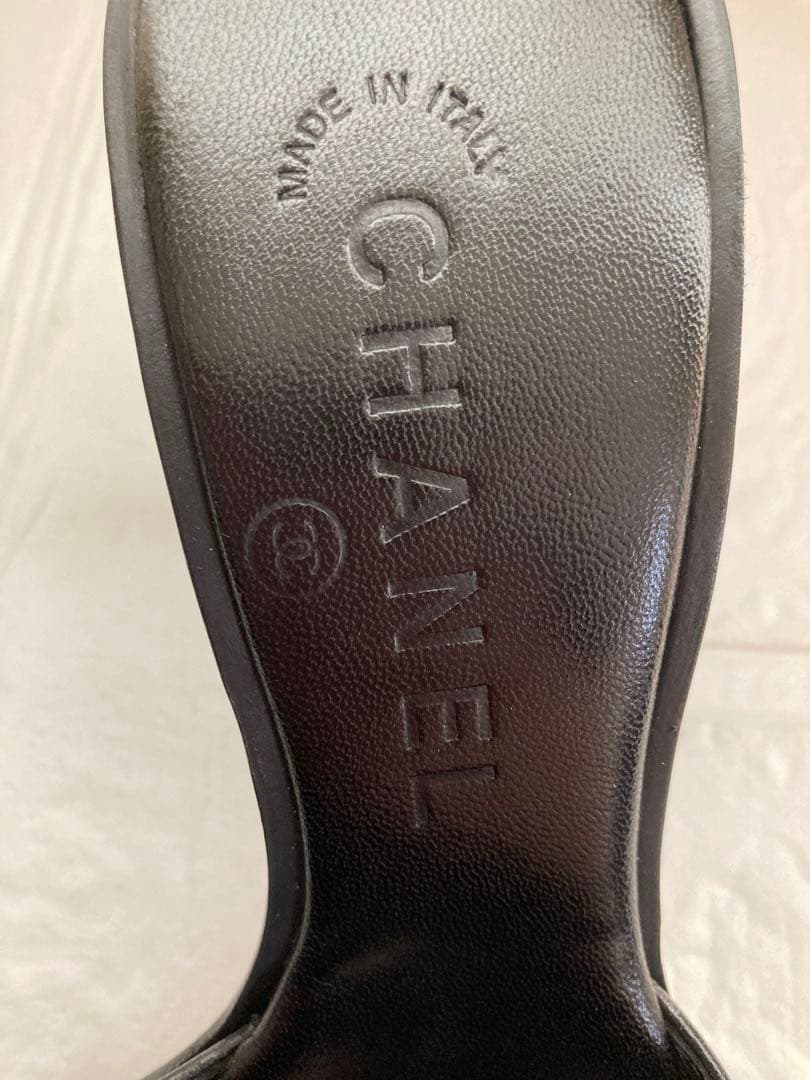 CHANEL サンダル　ミュール　ブラック　36