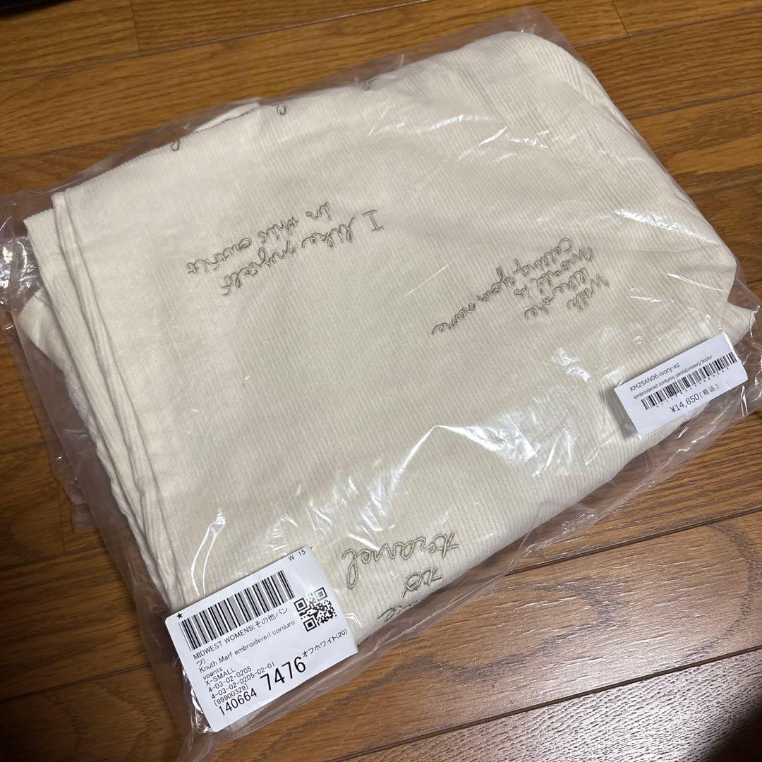 未使用^_^knuthmarf★刺繍コーデュロイパンツ