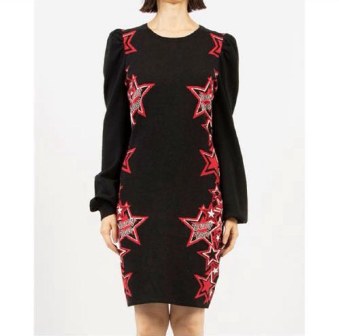 【新品】デニーローズ DENNY ROSE スタージャガードニットワンピース