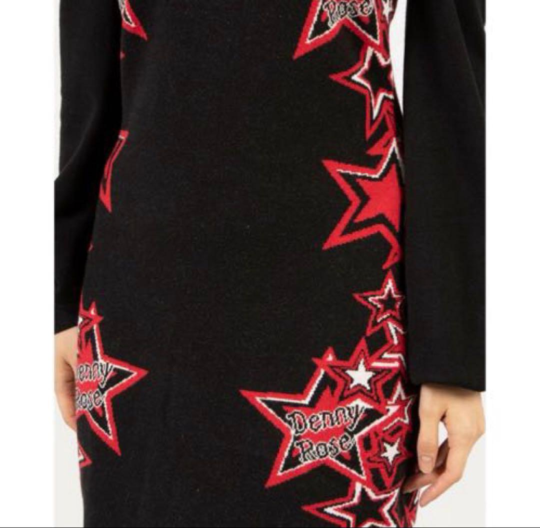 【新品】デニーローズ DENNY ROSE スタージャガードニットワンピース