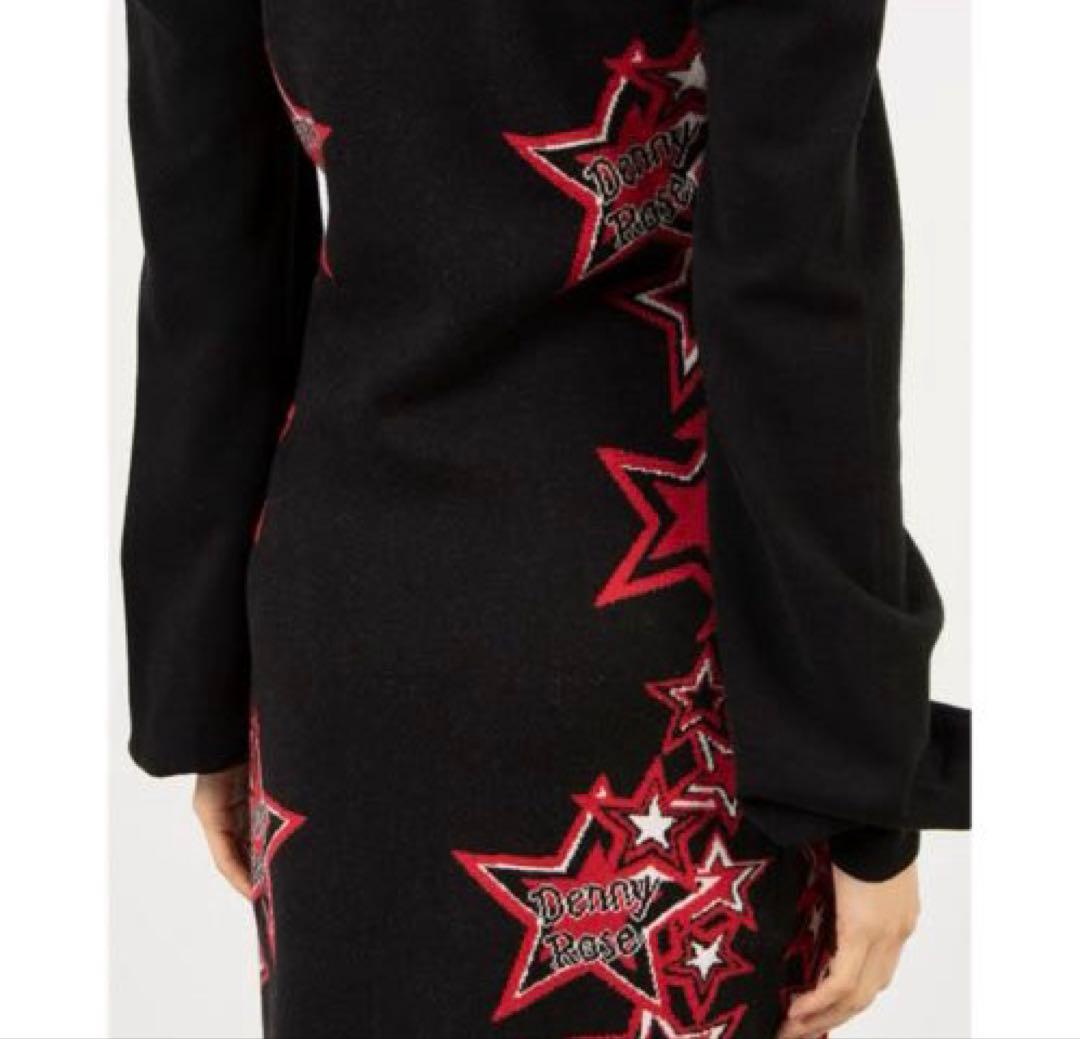 【新品】デニーローズ DENNY ROSE スタージャガードニットワンピース