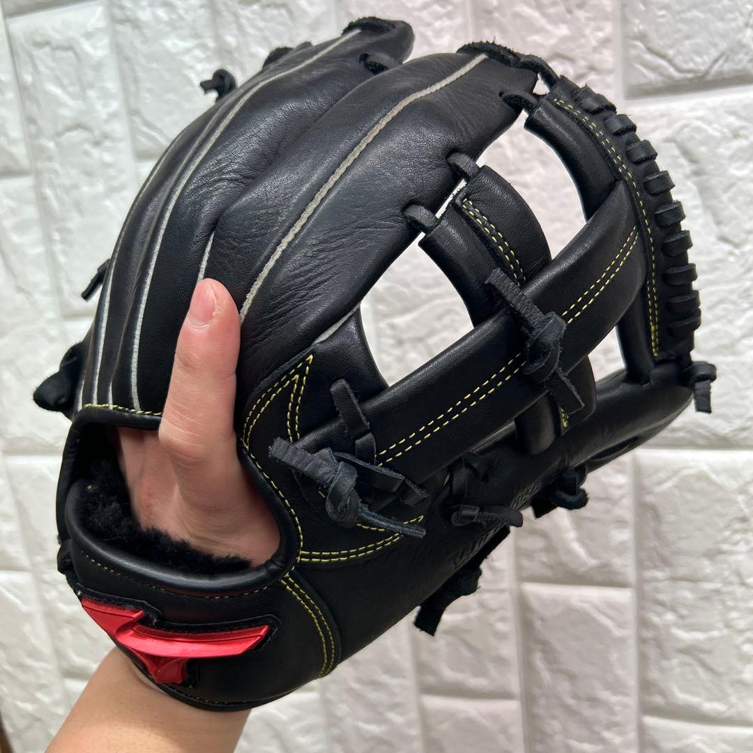 【美品】野球 グローブ 軟式 少年野球 ミズノ 内野手 外野手 ウィズドライブ