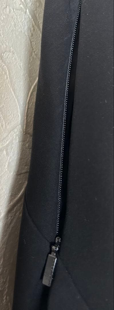 HUGO BOSS ロングドレス 黒40 ハイローヘム 美シルエット 試着のみ