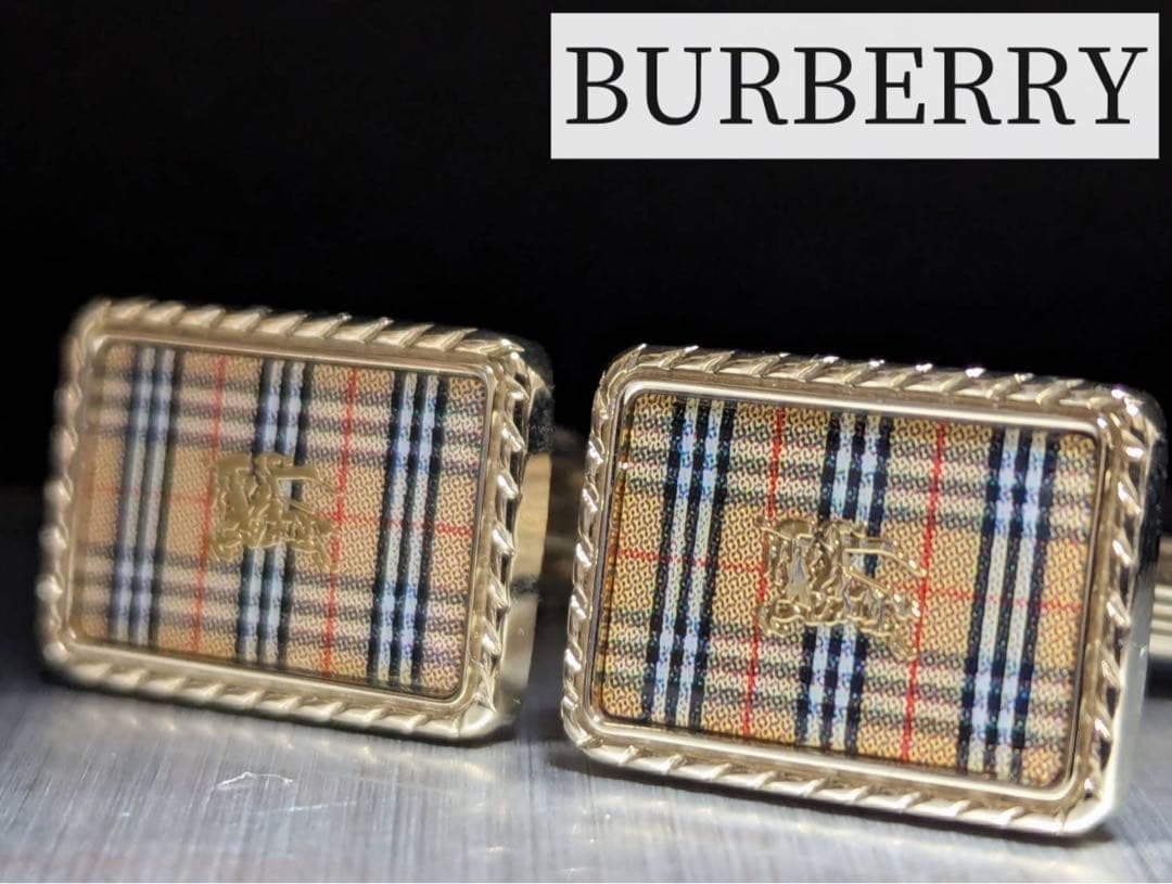 BURBERRY カフス　チェック　No.2331