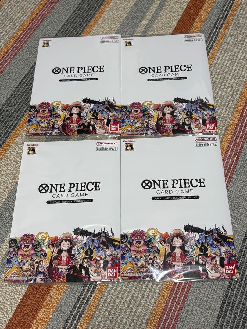 ワンピースカード プレミアムカードコレクション 25周年 4セット 新品未開封