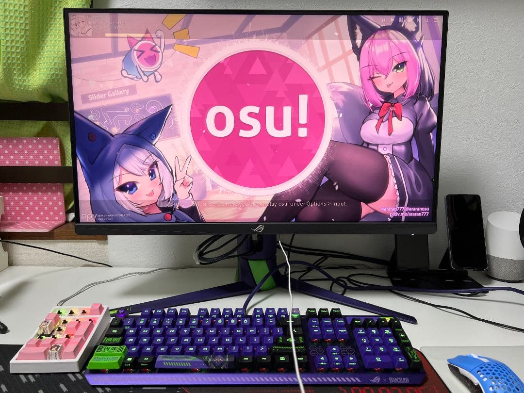 ROG X EVANGELION モニター 本体