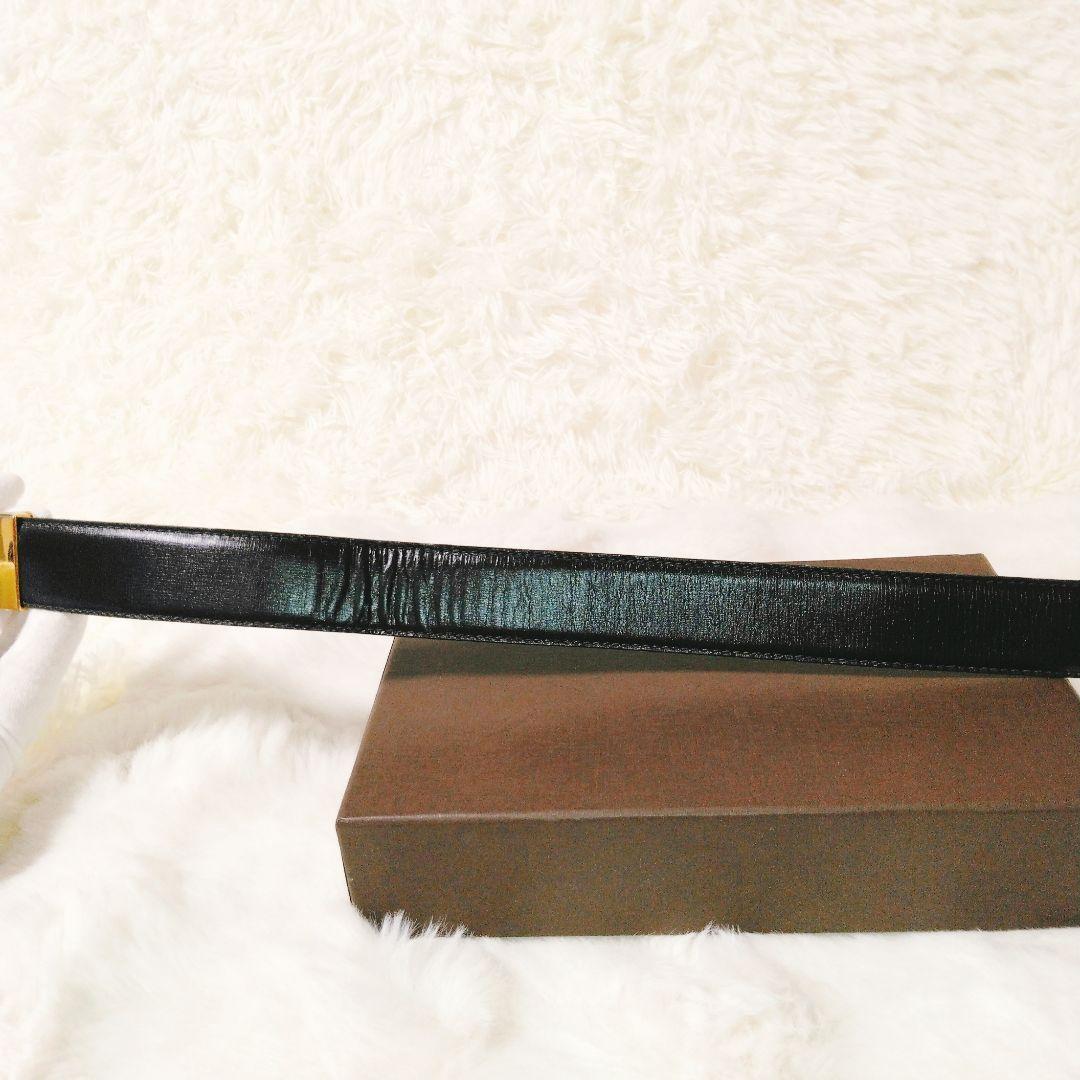 【美品】LOEWEアナグラム　ベルトレディース　ゴールドバックル　レザー