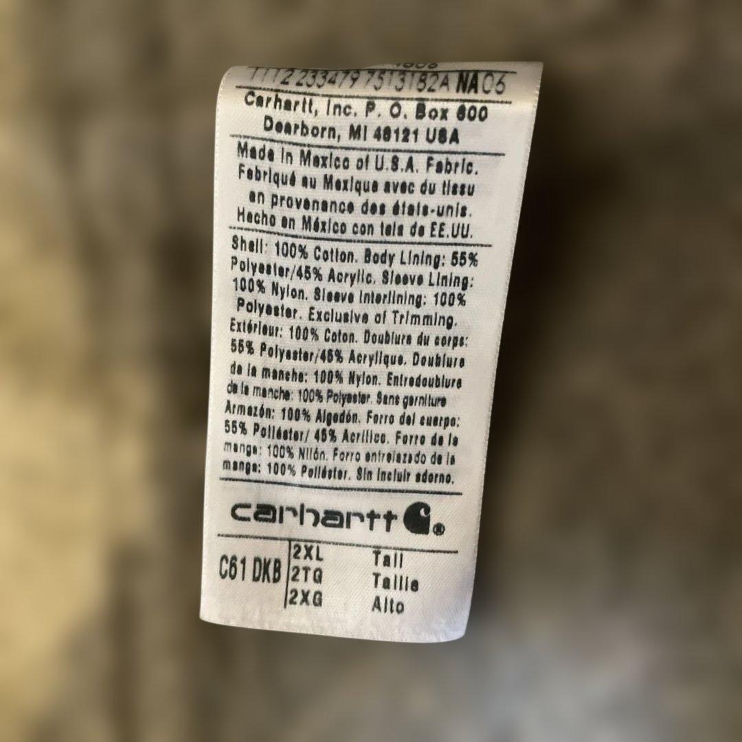 み*5様 メキシコ製Carhartt トラディショナルジャケット ダークブラウン
