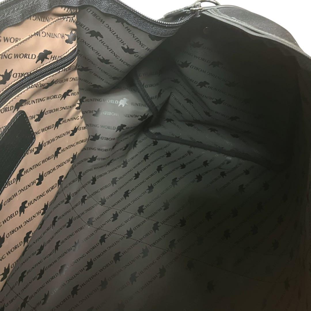 【極美品】HUNTINGWORLD ハンティングワールド　ボストンバッグ　大容量