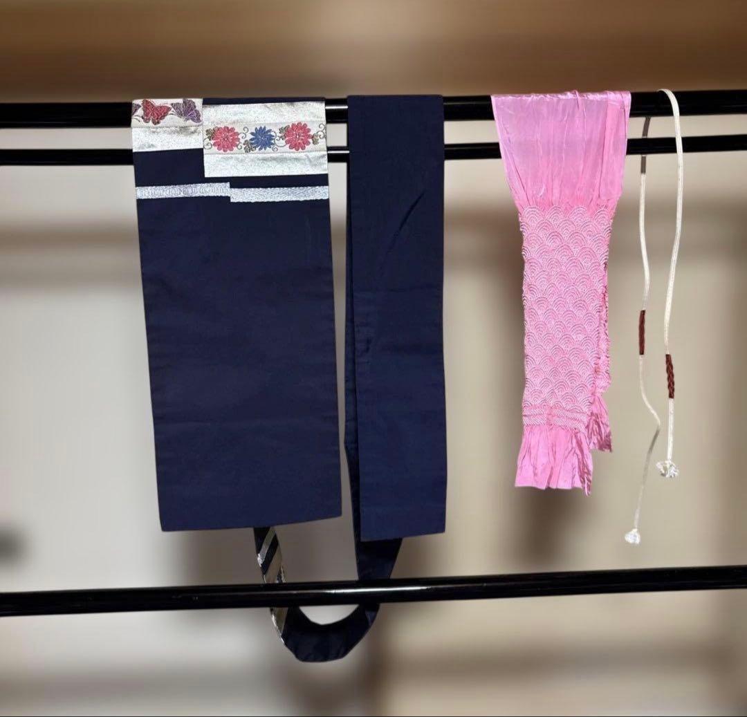 新品 美品　証紙　本場奄美大島紬　一元式古代泥染　フルセット　163/66