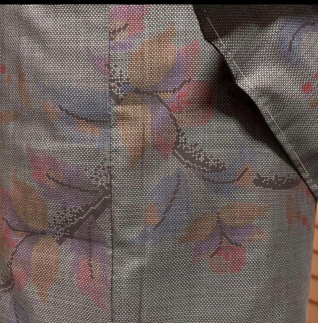 新品 美品　証紙　本場奄美大島紬　一元式古代泥染　フルセット　163/66