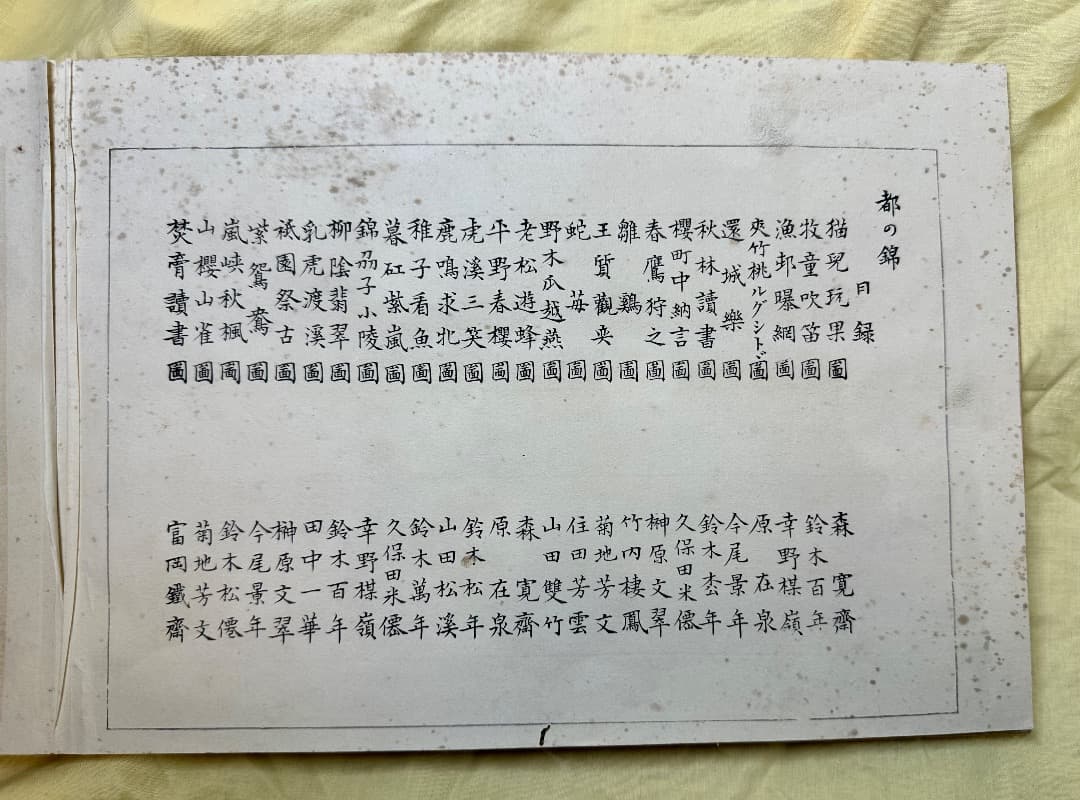 「都の錦」 木版画集26図 明治24年・幸野楳嶺 今尾景年 竹内栖鳳など絵・