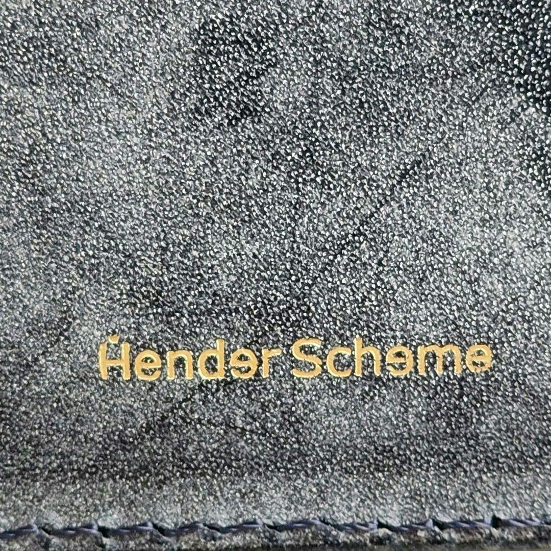 Hender Scheme/エンダ―スキーマ wallet 二つ折り ネイビー