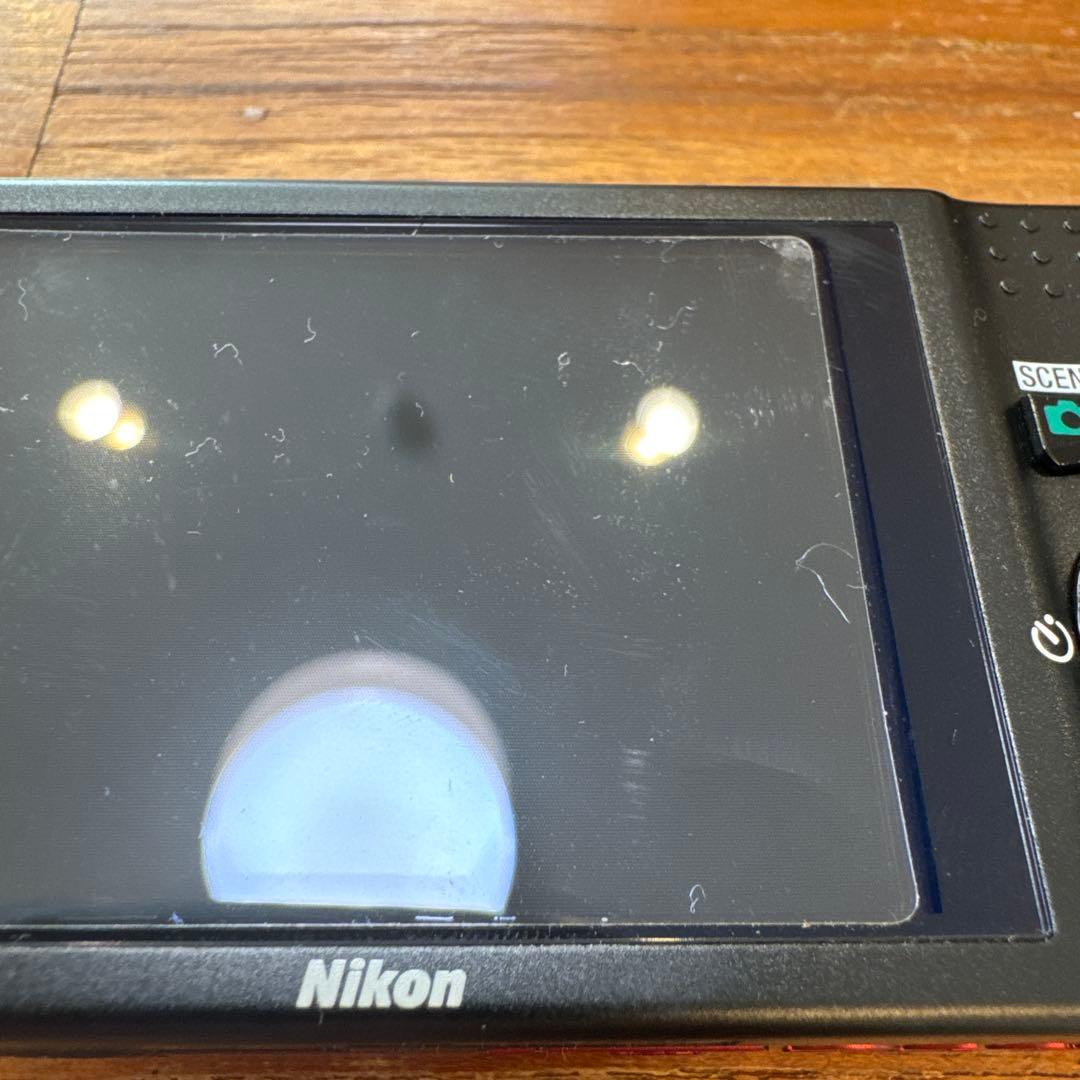 Nikon COOLPIX S6200 レッド　美品　動作確認済み　デジカメ