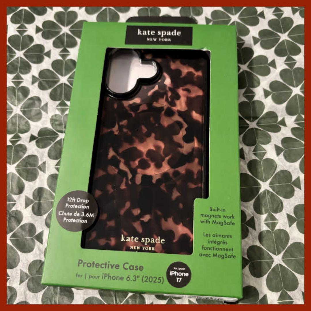 ケイトスペード iPhone17ケース べっこう MagSafe