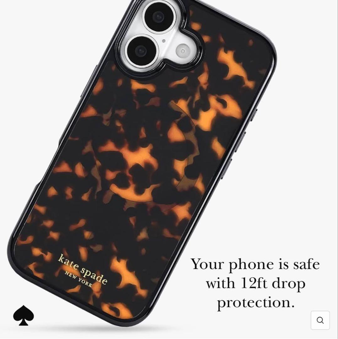 ケイトスペード iPhone17ケース べっこう MagSafe