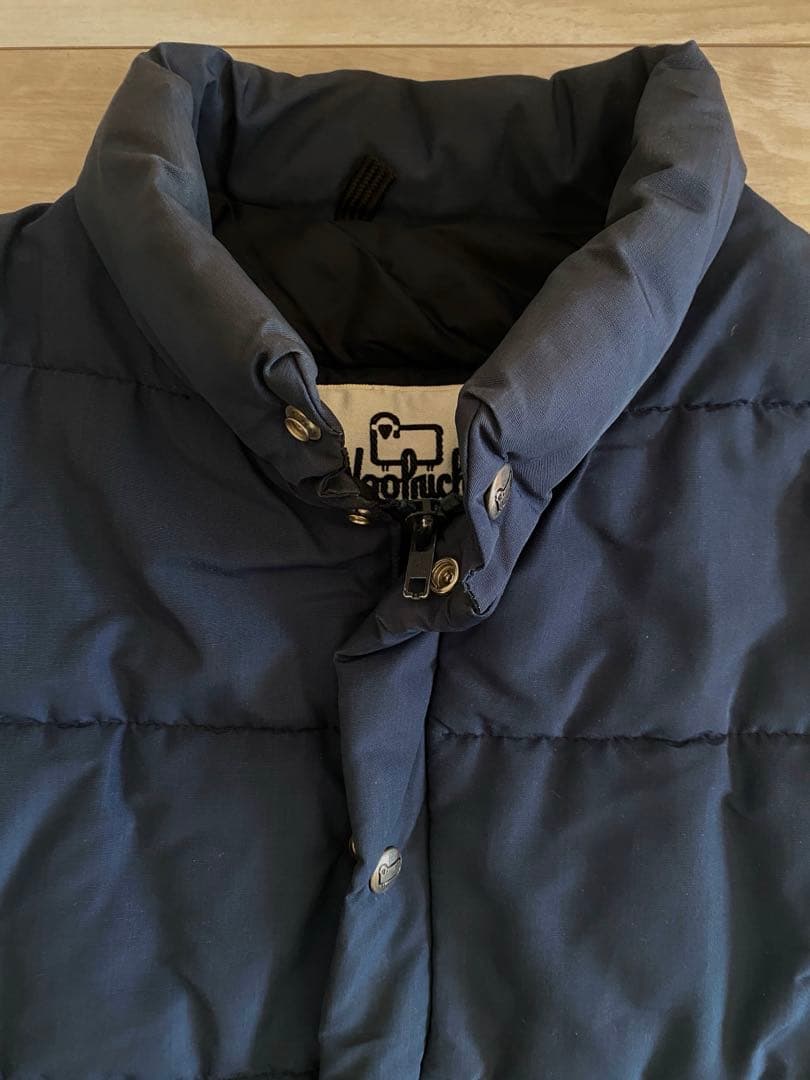 70-80s ウールリッチ ダウンベスト ネイビー Lサイズ