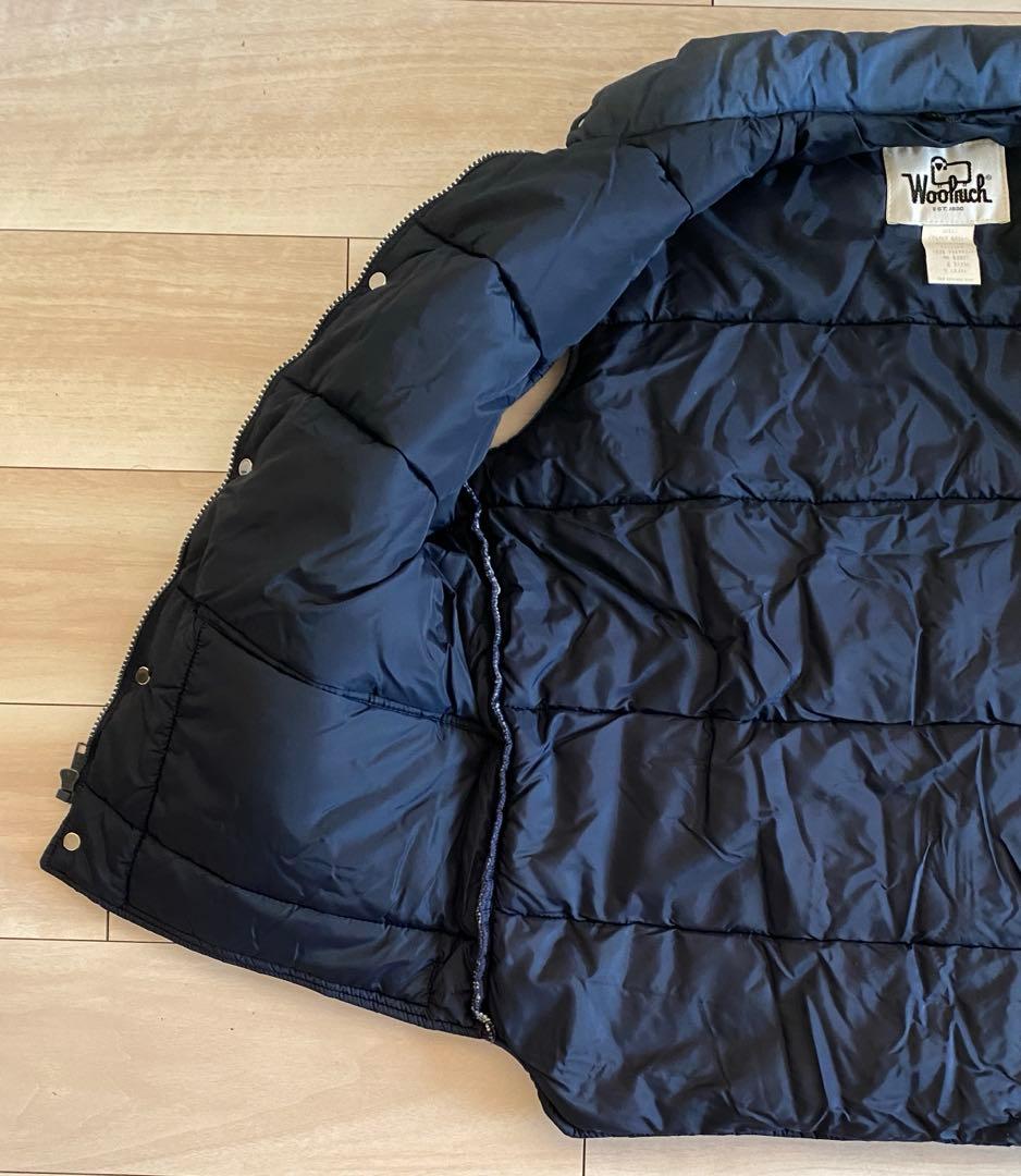 70-80s ウールリッチ ダウンベスト ネイビー Lサイズ