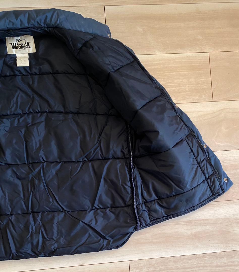 70-80s ウールリッチ ダウンベスト ネイビー Lサイズ
