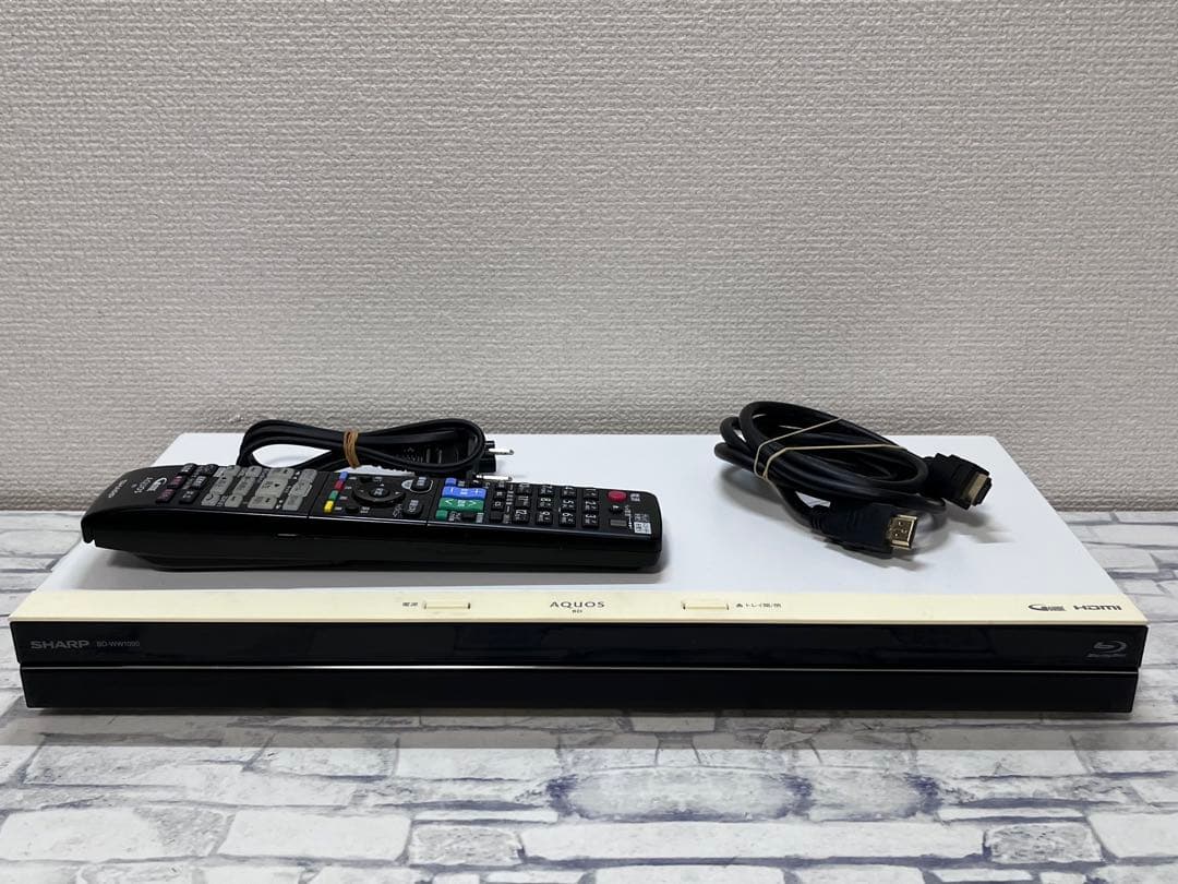 4K 1TB 2番組録画　シャープ　ブルーレイレコーダー　BD-WW1000