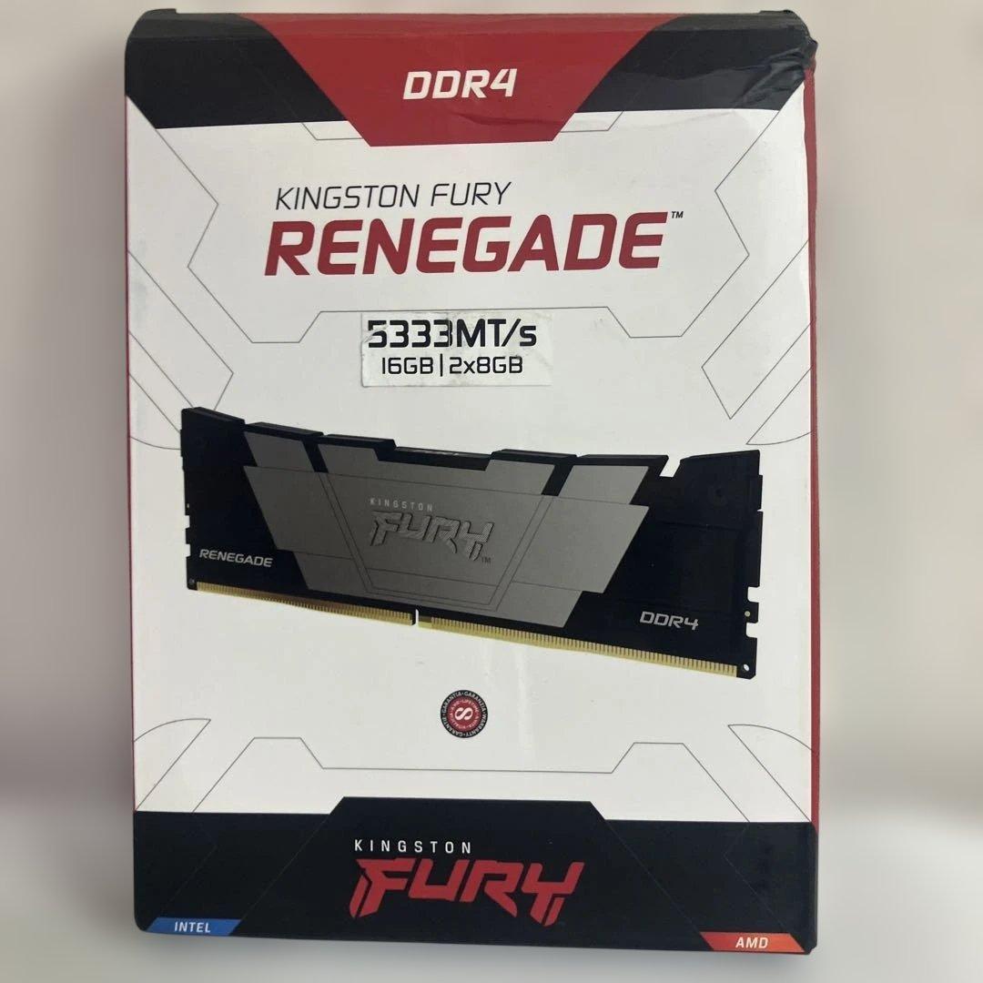 未使用　Kingston DDR4メモリ FURY Renegade 8GBx2