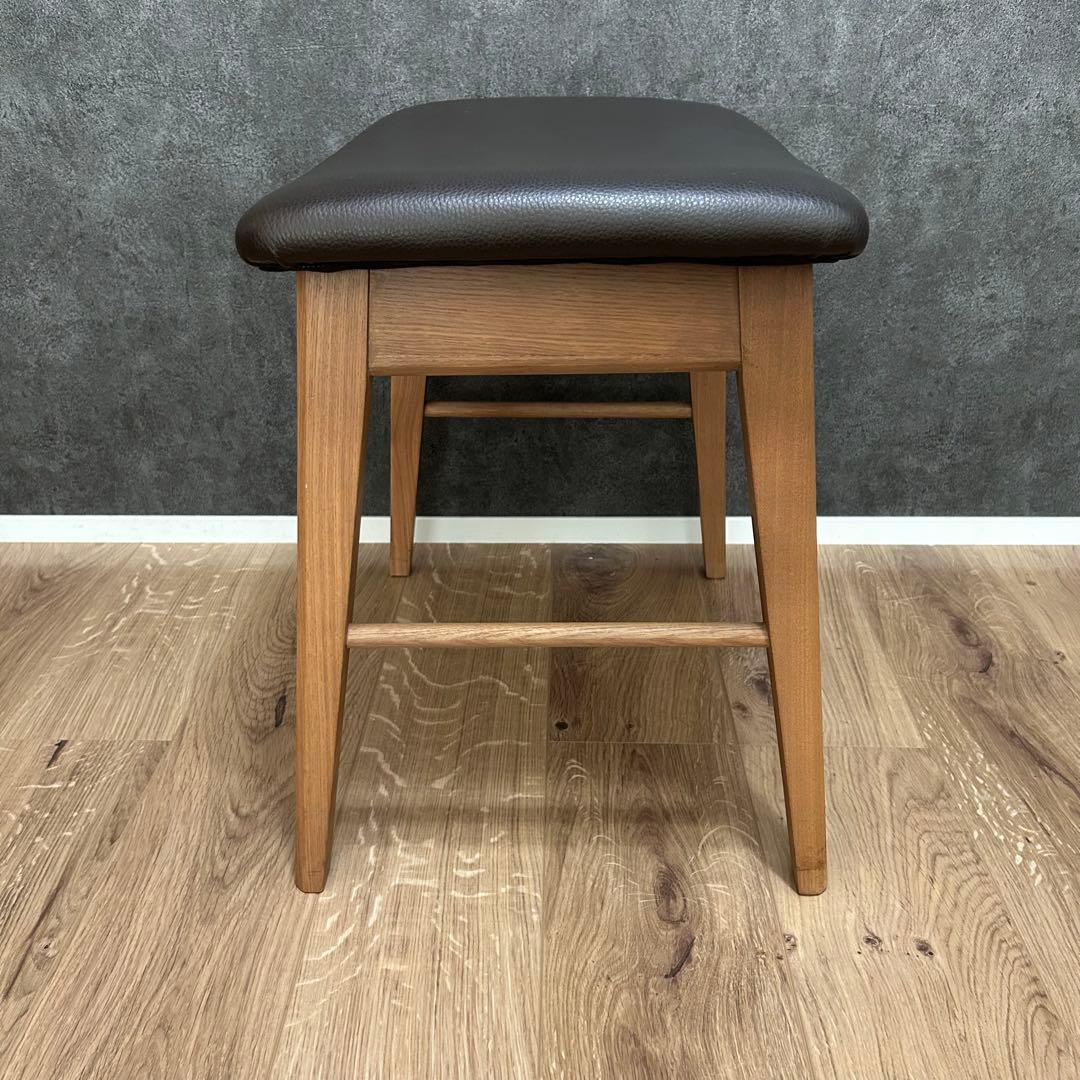 大塚家具 スタッキングスツール オールド家具 レザー シボ革