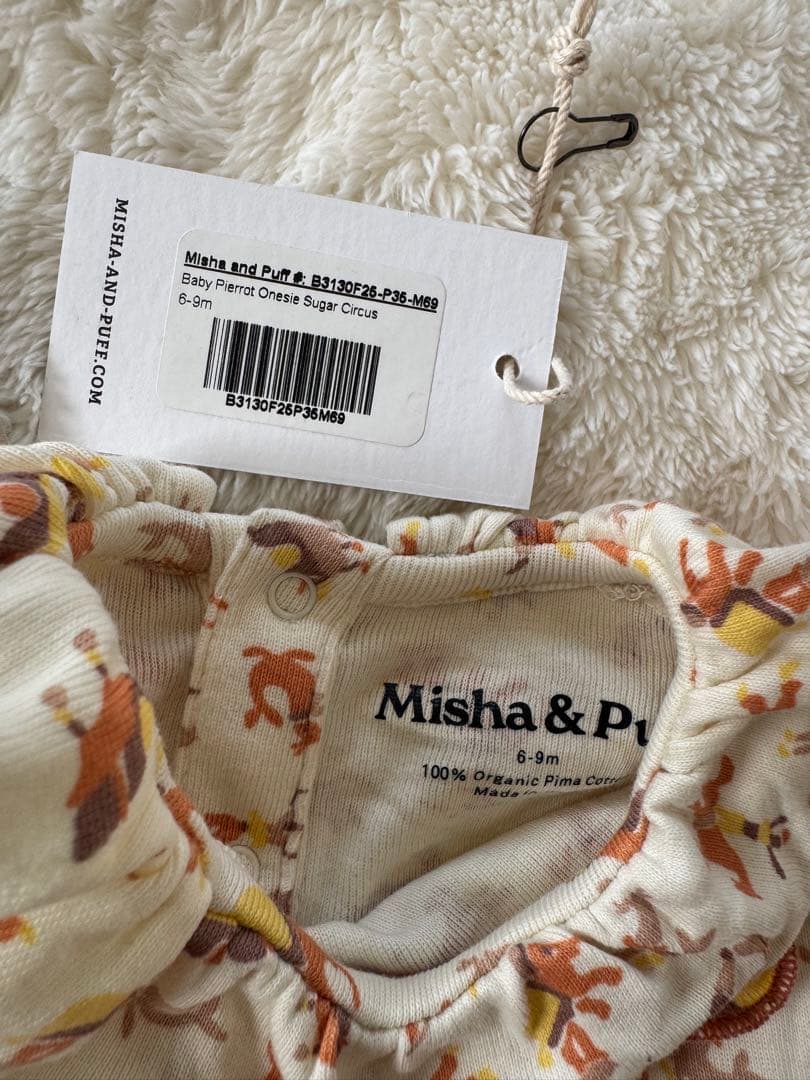 ロンパース・カバーオール misha and puff 6-9m Baby Pierrot Onesie