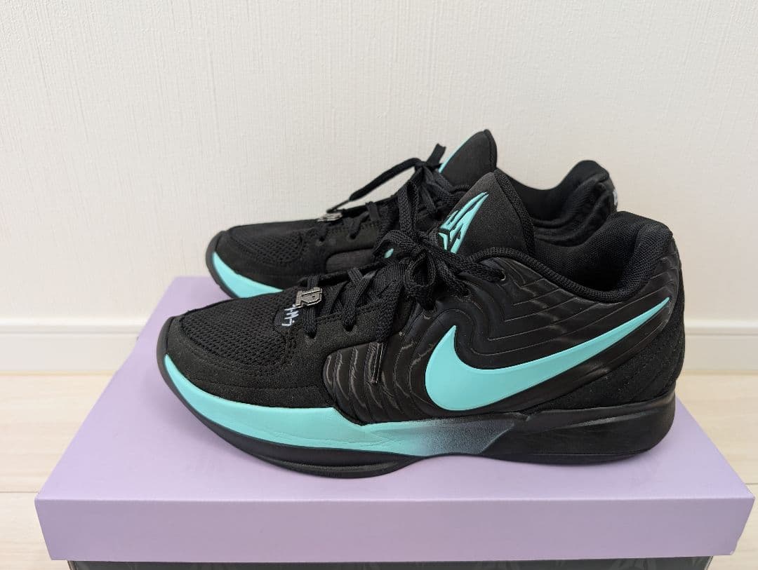 Nike JA2 バスケシューズ 黒/ティファニーブルー　28cm