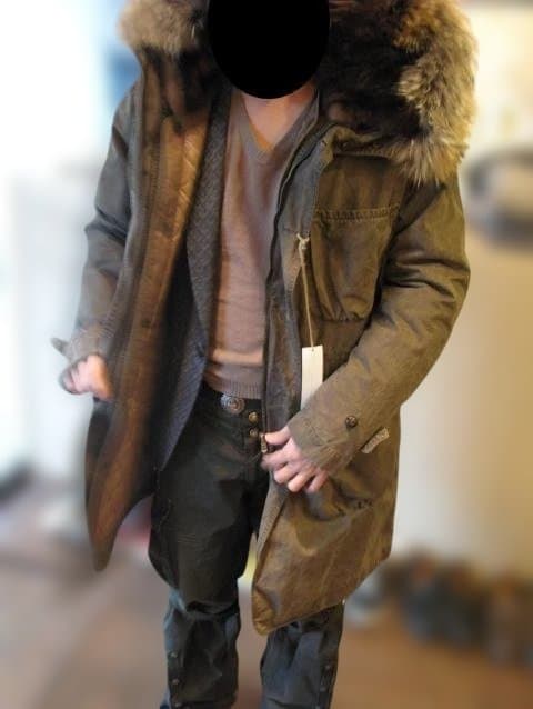 キミノリモリシタ kiminori morishitaモッズコート リアルファー