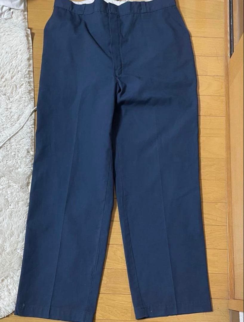 Dickies874 チノパン USA製 ネイビー W36 80s