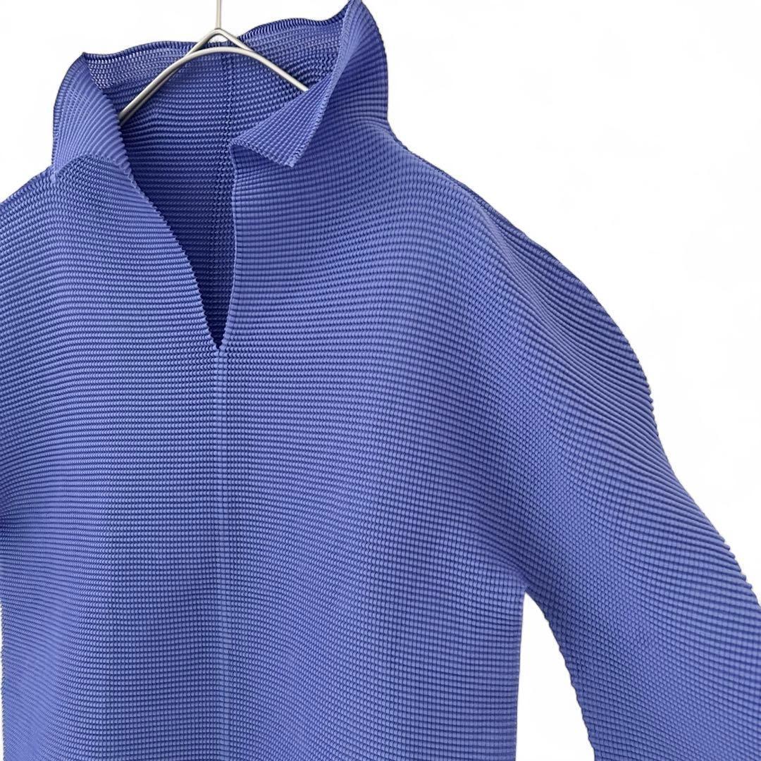 【美品】me ISSEY MIYAKE イッセイミヤケ ハイネック長袖 パープル