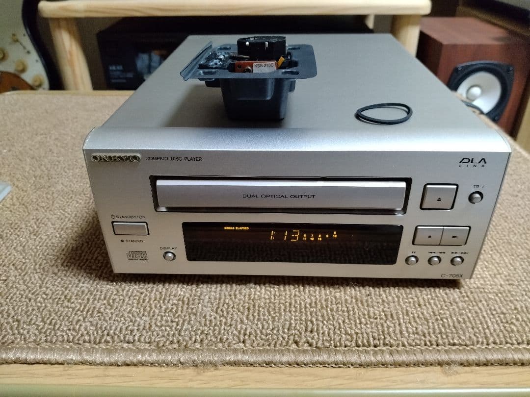 美品 ! メンテ済 ONKYO C-705X CDプレーヤー ピック＆ベルト交換