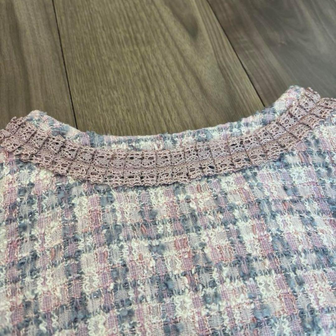 【aliyuさま専用】メゾピアノ ツイードジャケットスカートセット　120cm