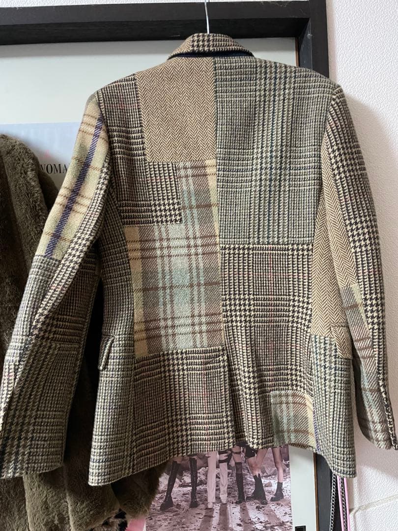 【半額以下】チェック柄　ジャケット