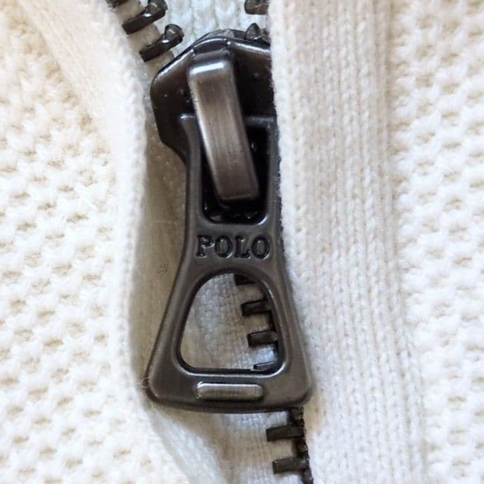 CEEKAY　ポロラルフローレン ハーフジップ ホワイト XS メンズ