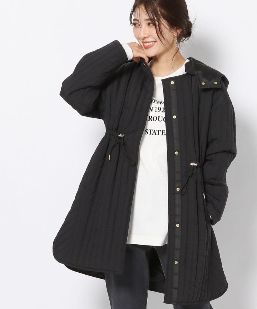 バンヤードストーム　barnyardstorm ストライプキルティングコート