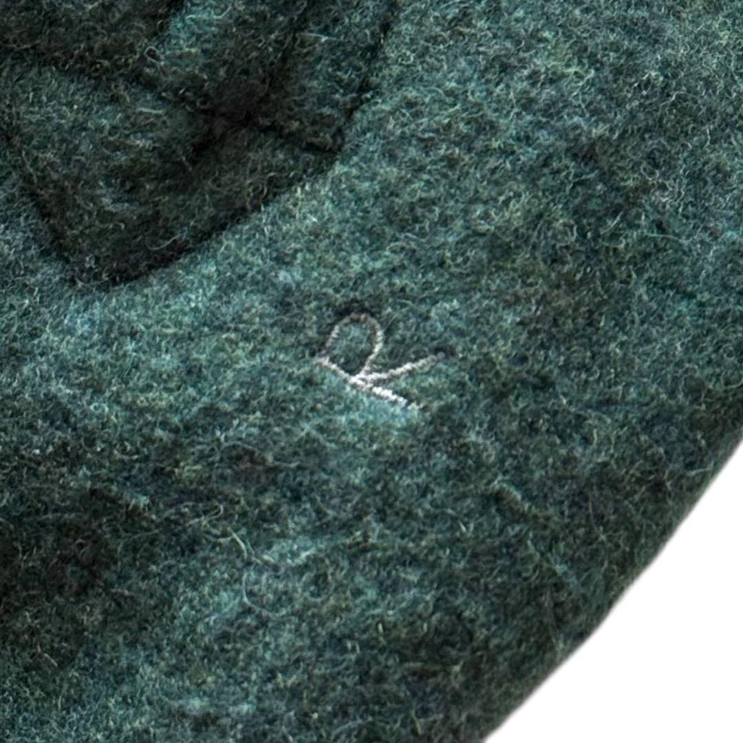 現行タグ 45r フロート縮絨のPコート ダブル ジャケット R刺繍 グリーン