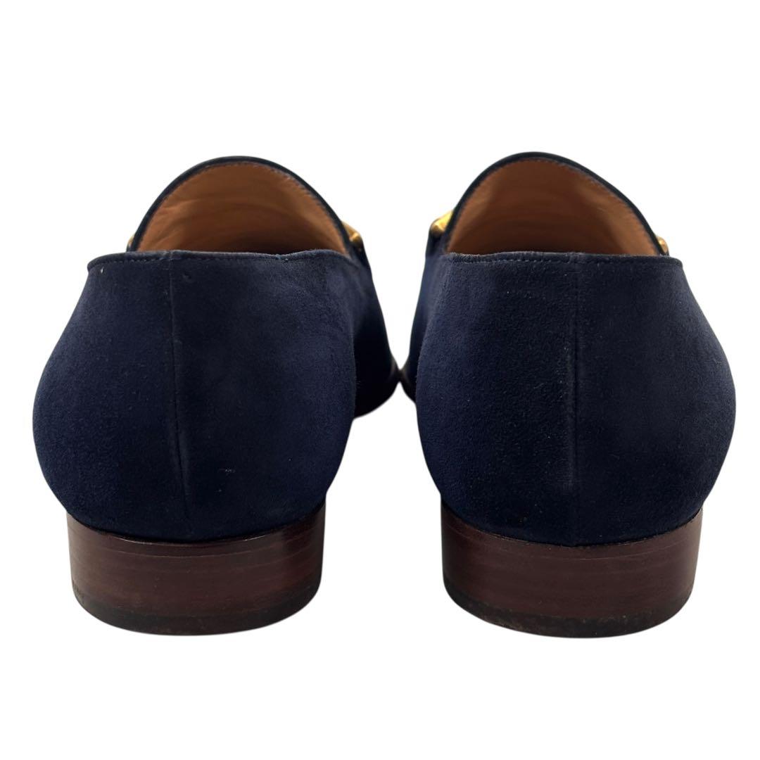 美品 グッチ GUCCI 36 1/2 23.5 スエード ローファー バンブー