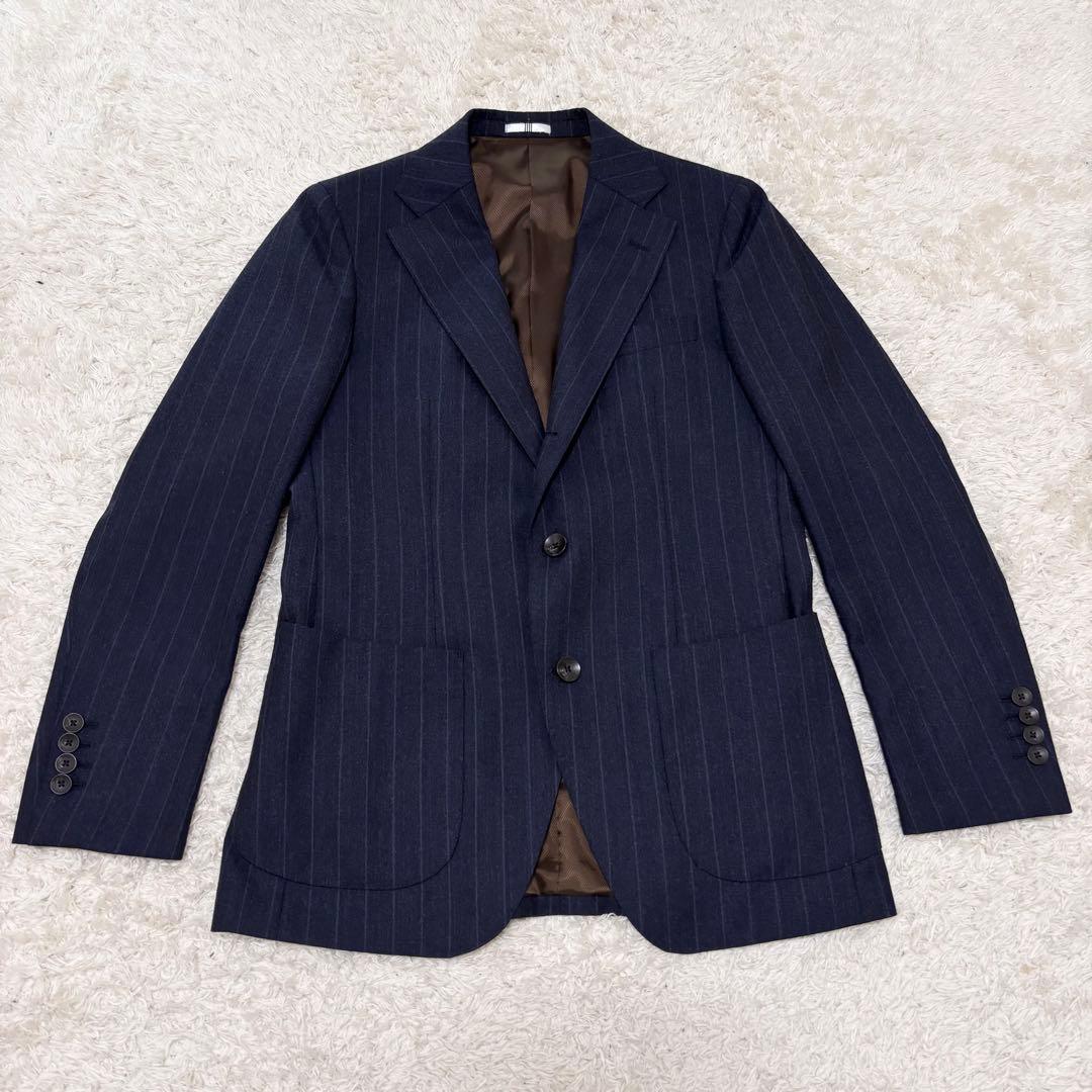 【極美品】スーツセレクト　セットアップ　スーツ　ペイズリー　M　スライドウエスト